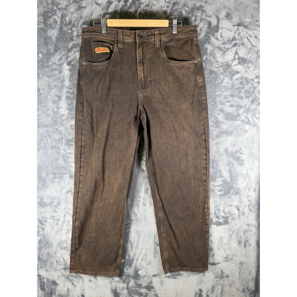 Empyre Relax Brown Loose Fit Skate Pants Y2K Streetwear RN116442